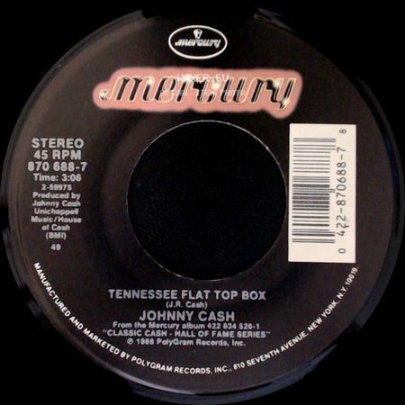 Johnny Cash / Johnny Cash With Hank Williams Jr. - Tennessee Flat Top Box / That Old Wheel side A