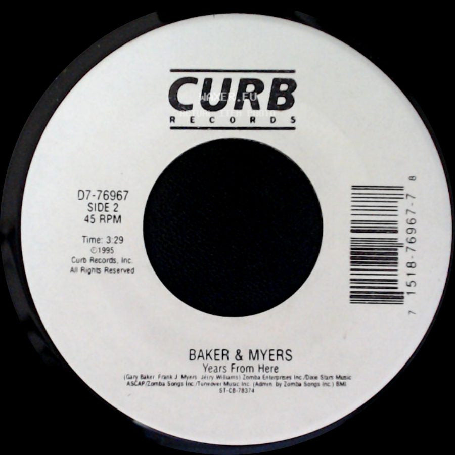 Baker & Myers - These Arms / Years From Here side B