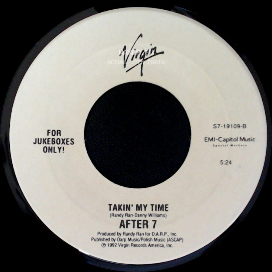After 7 - Takin' My Time / How Do You Tell The One side A