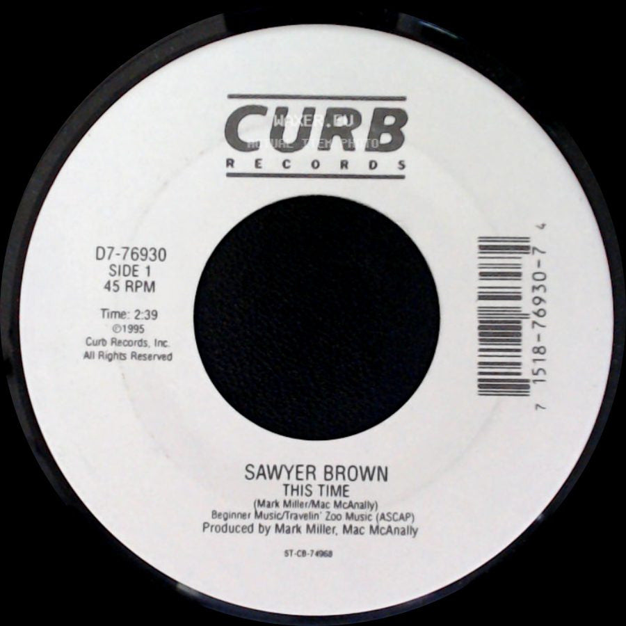 Sawyer Brown - This Time / Hard To Say side A