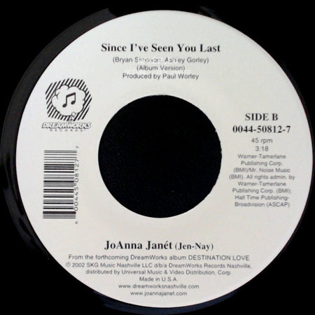Joanna Janét (Jen-Nay) / Joanna Janét - 7 Little Steps / Since I've Seen You Last side B