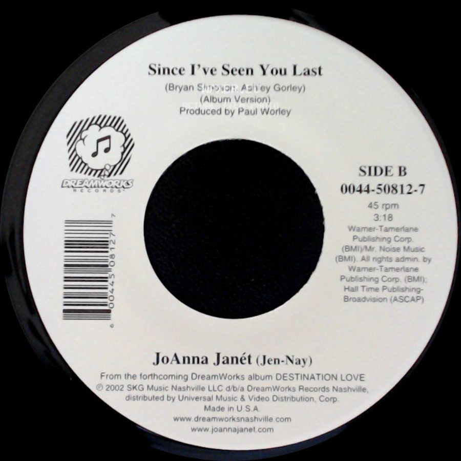 Joanna Janét (Jen-Nay) / Joanna Janét - 7 Little Steps / Since I've Seen You Last side B