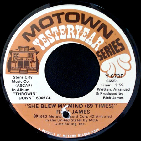 Rick James - Cold Blooded / She Blew My Mind (69 Times) side B