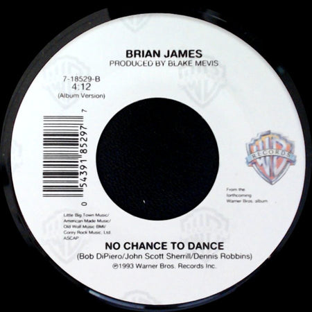 Brian James - One Single Night / No Chance To Dance side B
