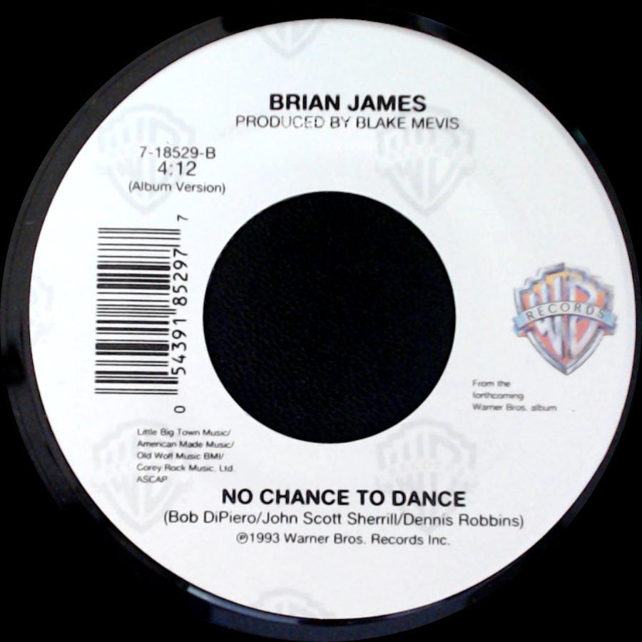 Brian James - One Single Night / No Chance To Dance side B