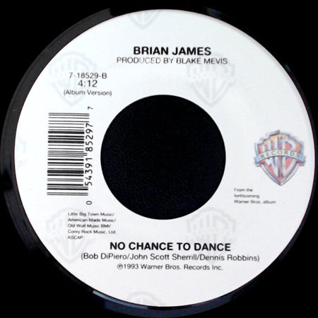 Brian James - One Single Night / No Chance To Dance side B