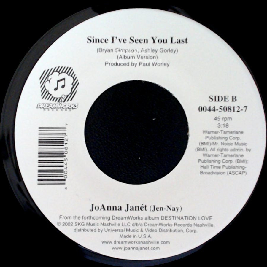 Joanna Janét - 7 Little Steps / Since I've Seen You Last side B