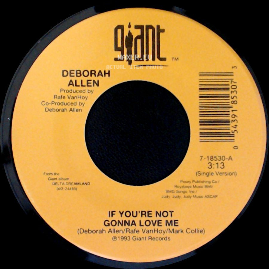 Deborah Allen - If You're Not Gonna Love Me / Long Time Lovin' You side A
