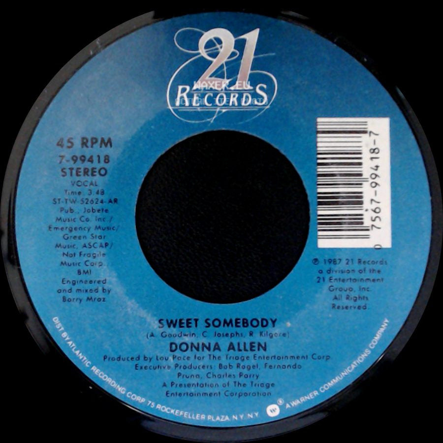 Donna Allen - Sweet Somebody / Bit By Bit side A