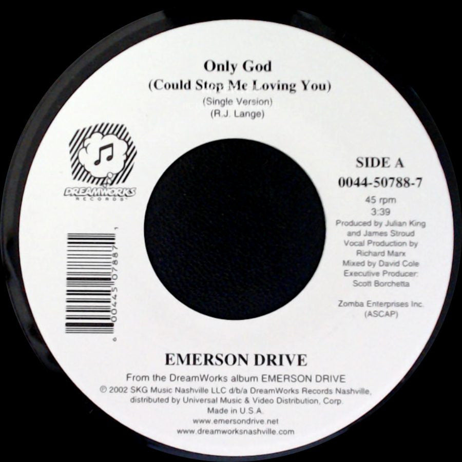 Emerson Drive - Only God (Could Stop Me Loving You) / Fall Into Me (Album Version) side A