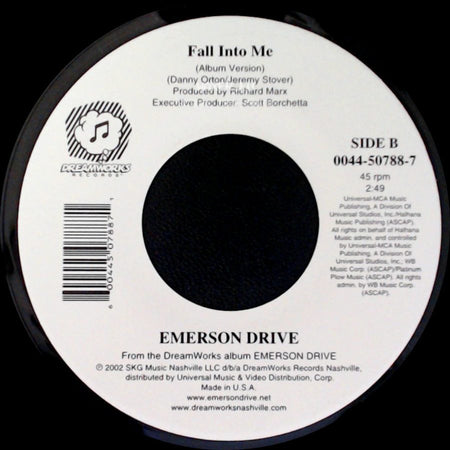 Emerson Drive - Only God (Could Stop Me Loving You) / Fall Into Me (Album Version) side B