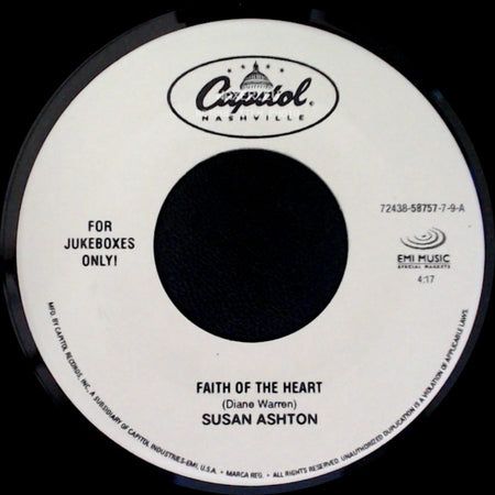 Susan Ashton - Faith Of The Heart / Spinning Like A Wheel side A