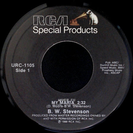 B. W. Stevenson / Ketty Lester - My Maria / Somethings Are Better Left Unsaid side A