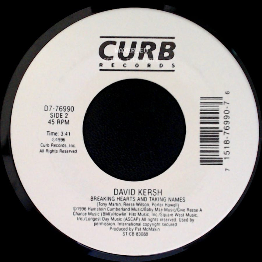David Kersh - Goodnight Sweetheart / Breaking Hearts And Taking Names side B