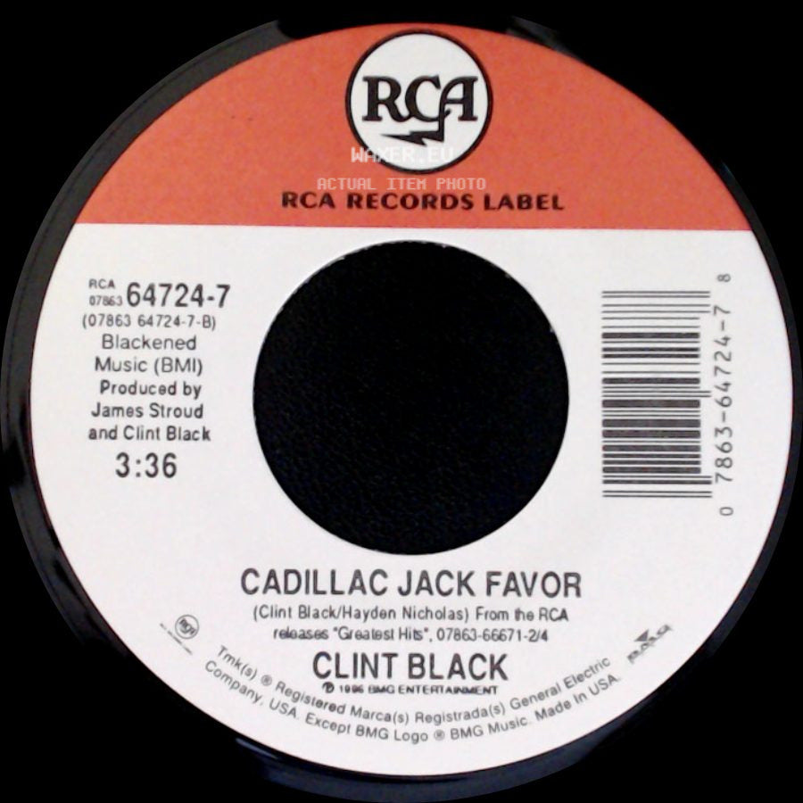 Clint Black - Half Way Up (Edit) / Cadillac Jack Favor side B