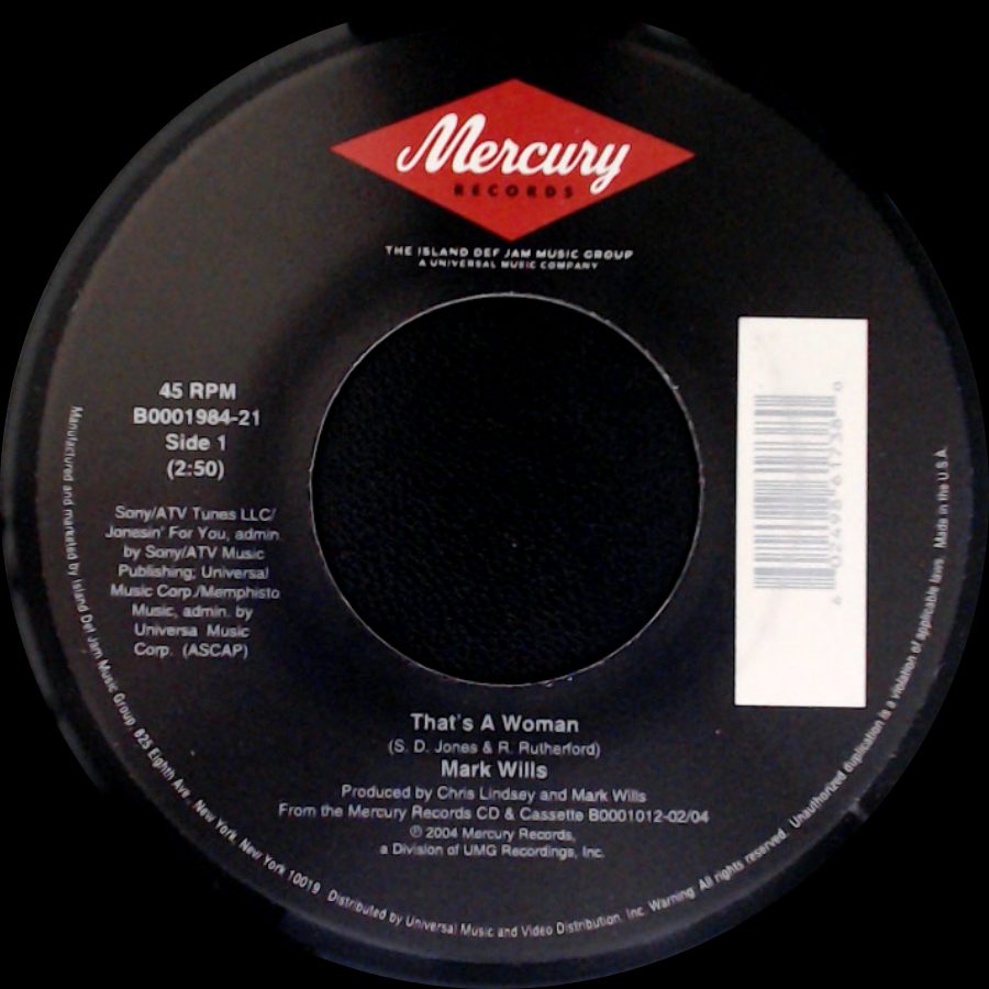 Mark Wills - That's A Woman / Nothin' But A Suntan side A