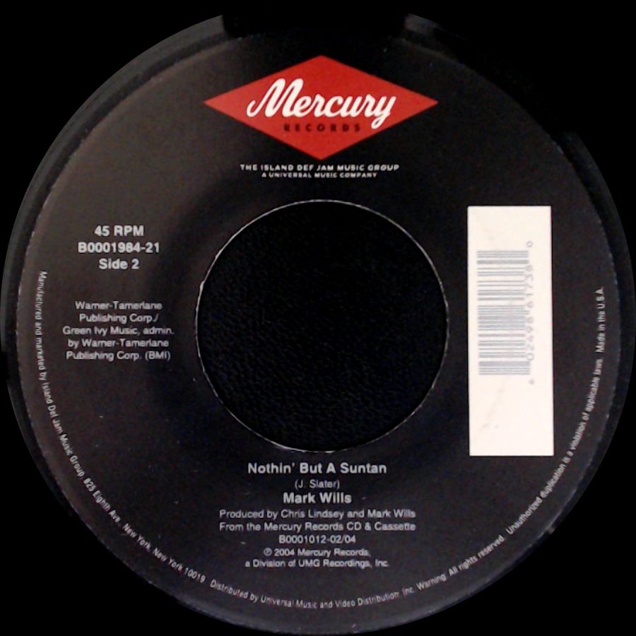 Mark Wills - That's A Woman / Nothin' But A Suntan side B
