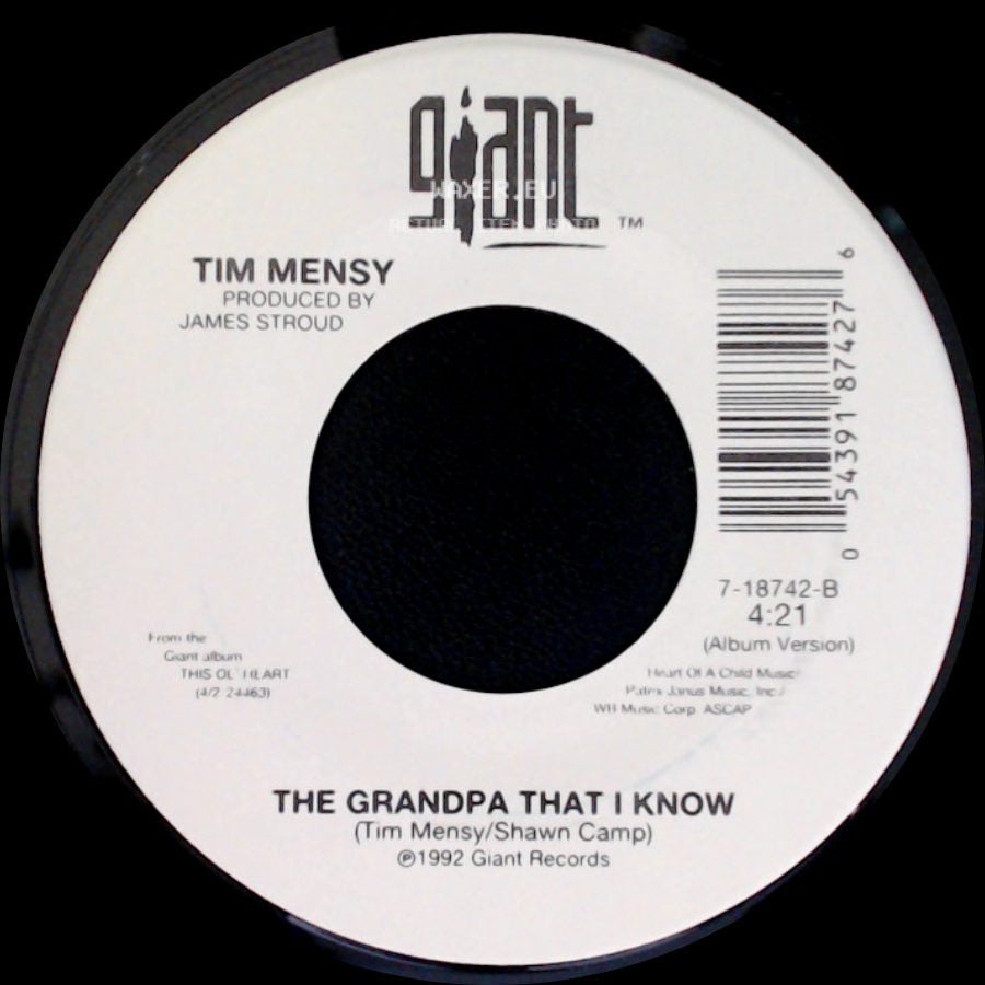 Tim Mensy - That's Good / The Grandpa That I Know side B
