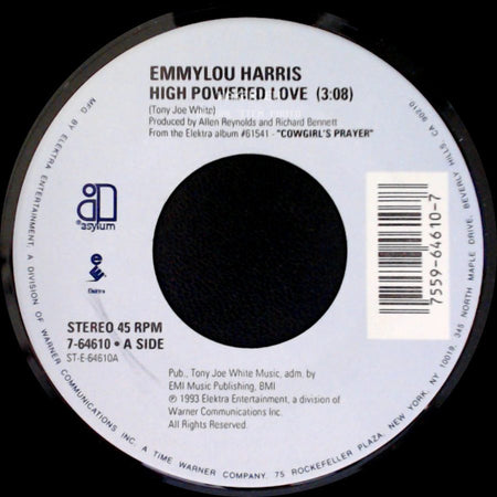 Emmylou Harris - High Powered Love / Ballad Of A Runaway Horse (5:35) side A