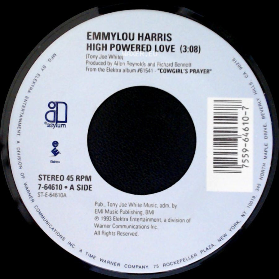 Emmylou Harris - High Powered Love / Ballad Of A Runaway Horse side A