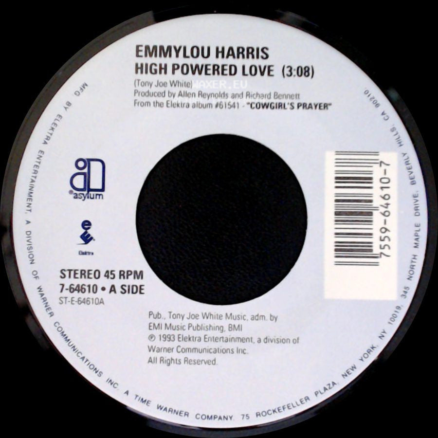 Emmylou Harris - High Powered Love / Ballad Of A Runaway Horse (5:35) side A