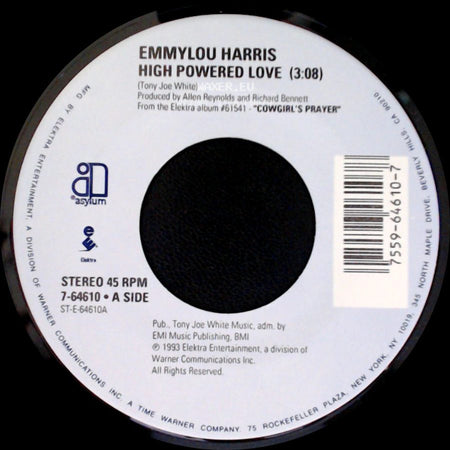 Emmylou Harris - High Powered Love / Ballad Of A Runaway Horse (5:35) side A