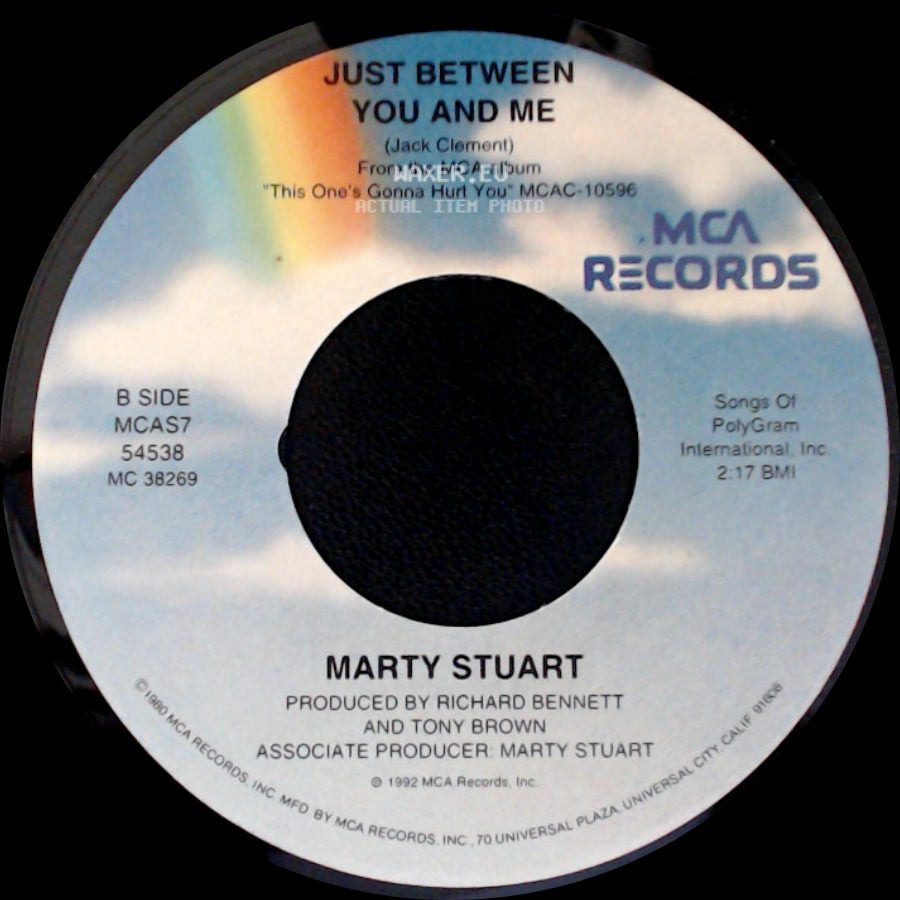 Marty Stuart - High On A Mountain Top / Just Between You And Me side B