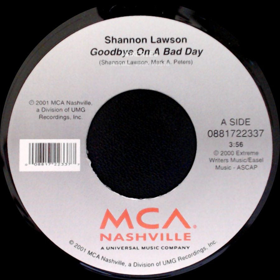 Shannon Lawson - Goodbye On A Bad Day / Are You Happy Now side A