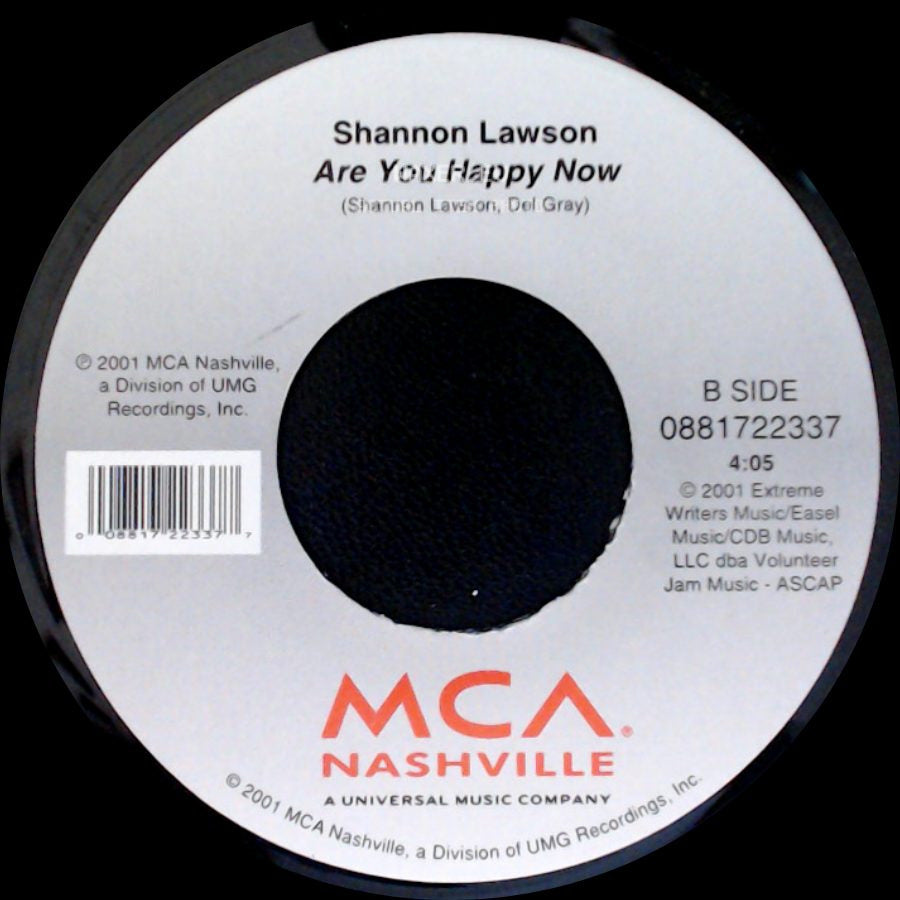 Shannon Lawson - Goodbye On A Bad Day / Are You Happy Now side B