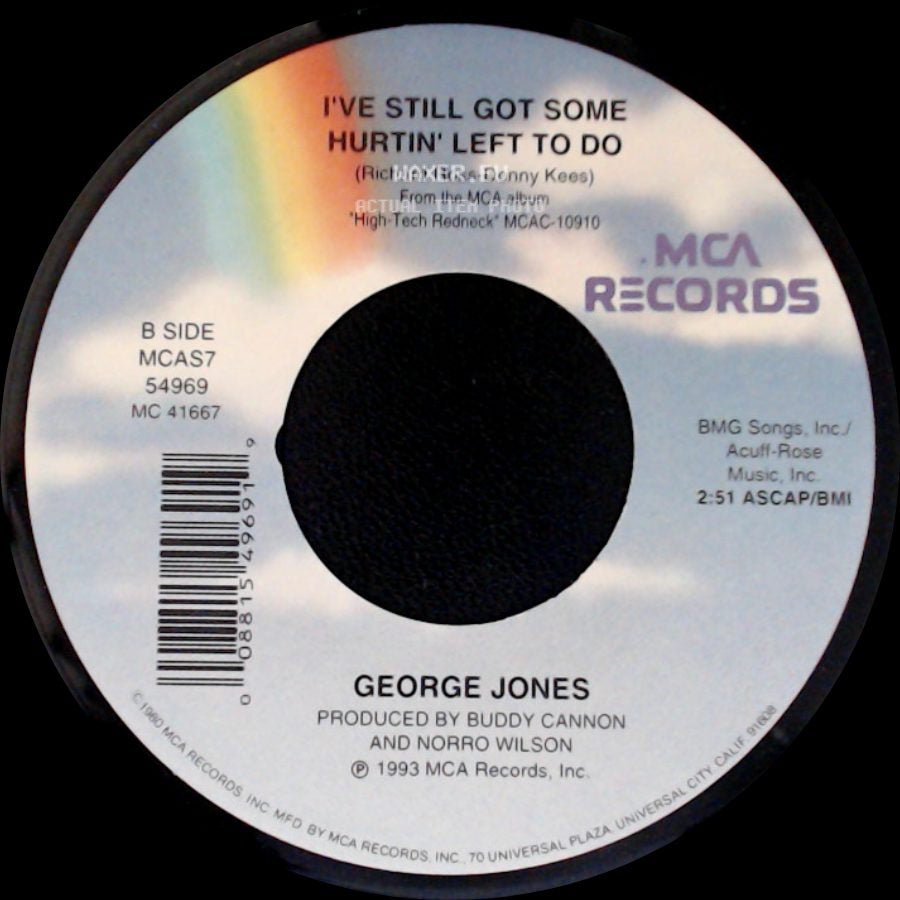 George Jones - A Good Year For The Roses (With Special Guest Alan Jackson) / I've Still Got Some Hurtin' Left To Do side B