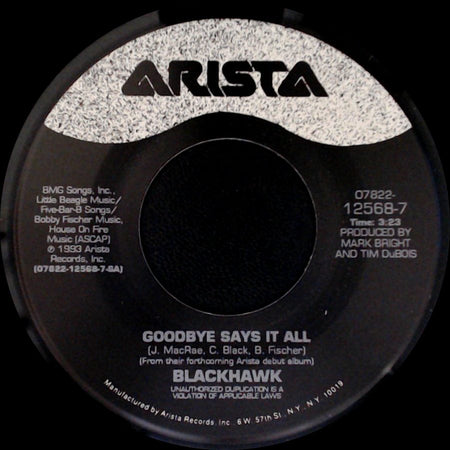 Blackhawk - Let 'em Whirl / Goodbye Says It All side B
