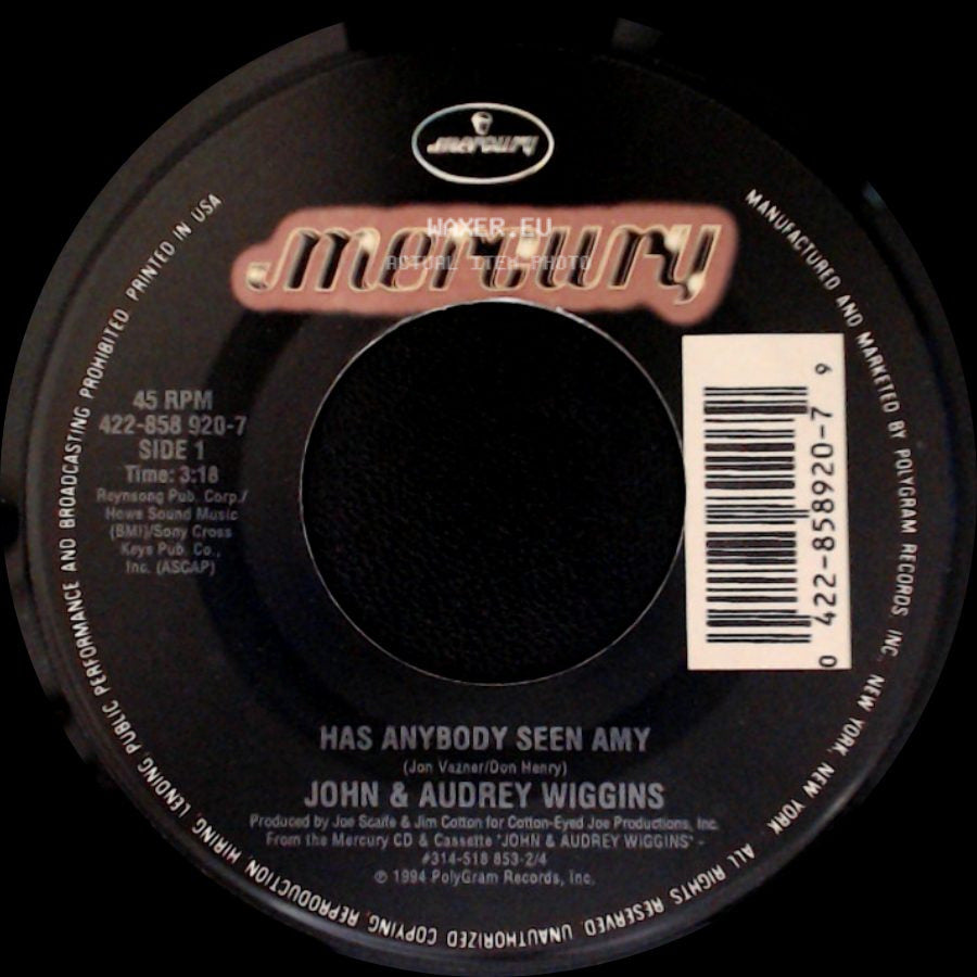 John & Audrey Wiggins - Has Anybody Seen Amy / Memory Making Night side A