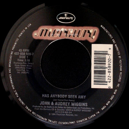 John & Audrey Wiggins - Has Anybody Seen Amy / Memory Making Night side A