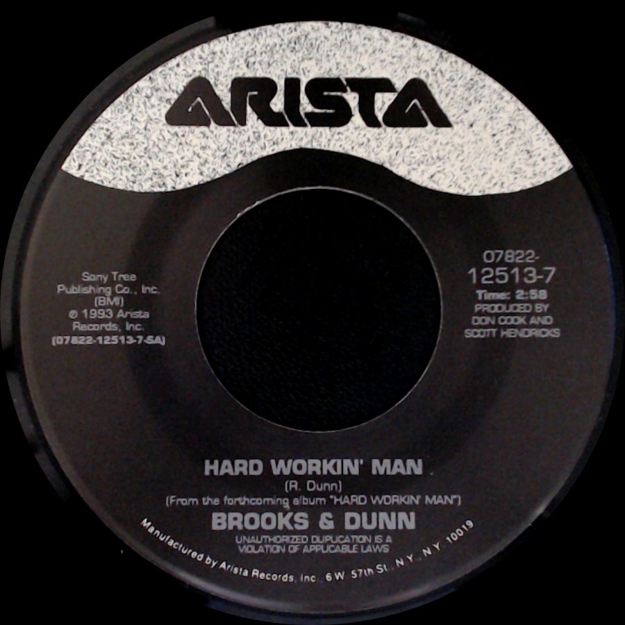 Brooks & Dunn - Texas Women (Dont Stay Lonely Long) / Hard Workin' Man side B