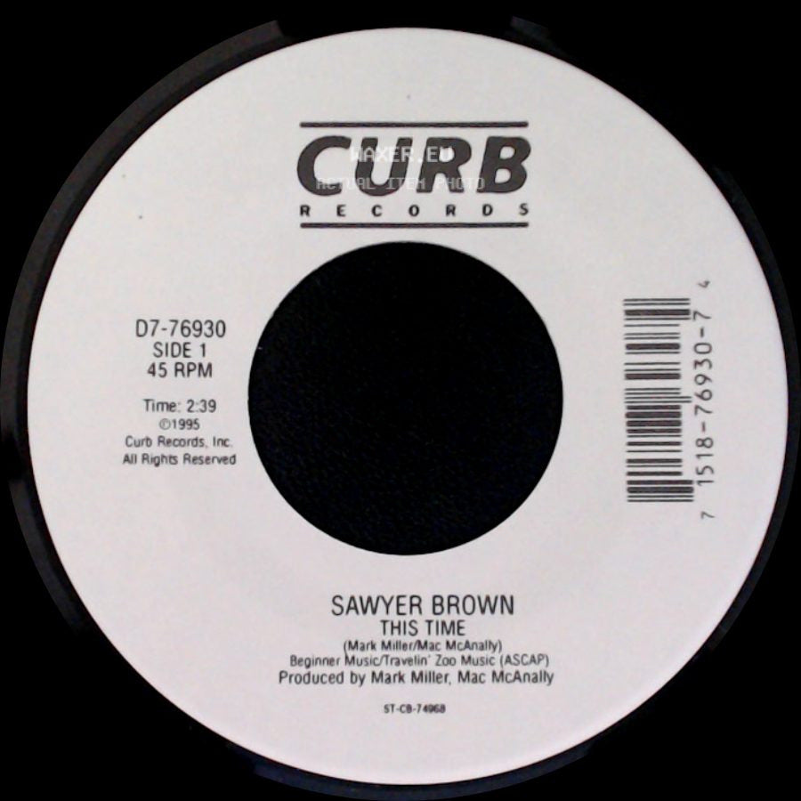 Sawyer Brown - This Time / Hard To Say side A