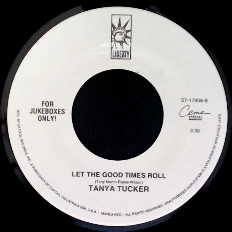 Tanya Tucker - Hangin' In / Let The Good Times Roll side B