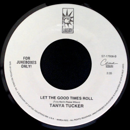 Tanya Tucker - Hangin' In / Let The Good Times Roll side B