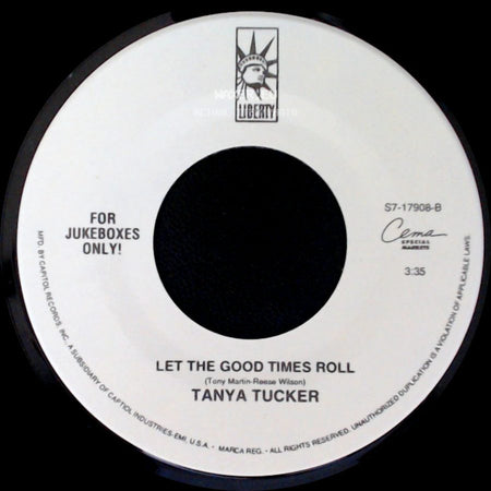 Tanya Tucker - Hangin' In / Let The Good Times Roll side B