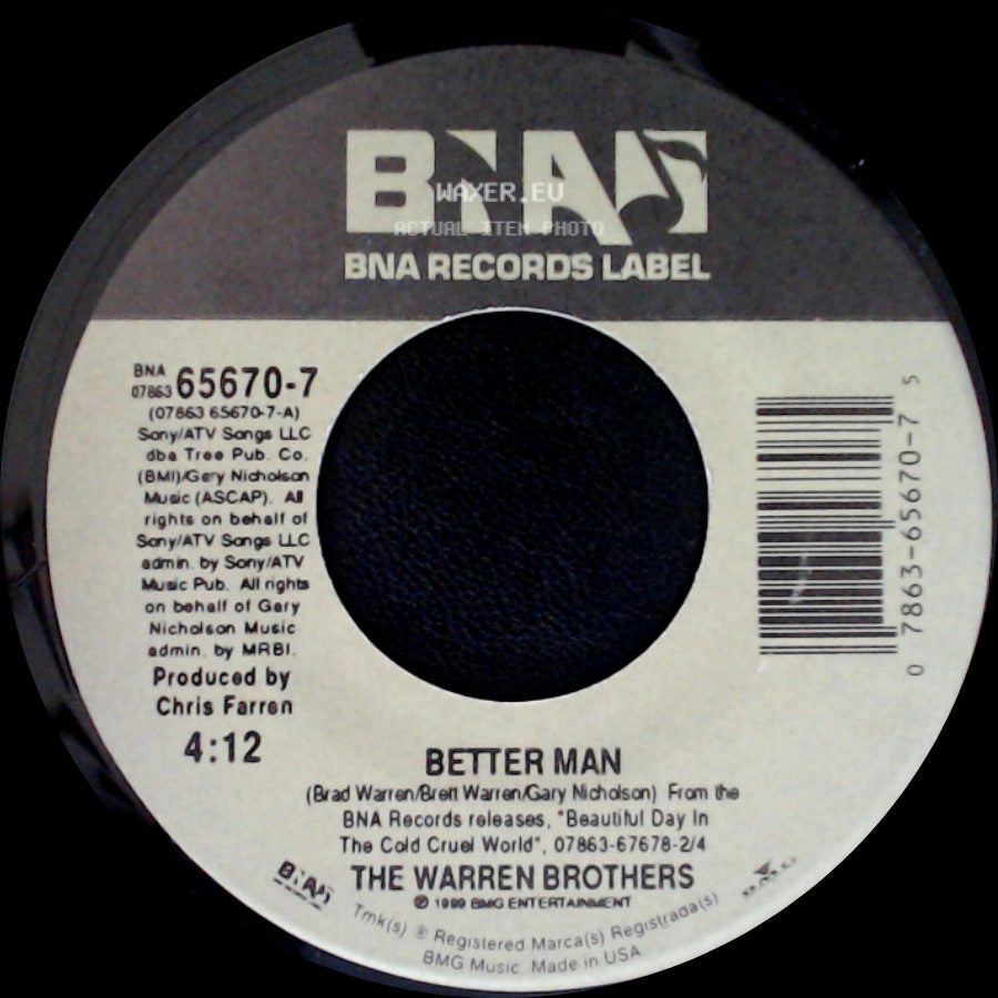 The Warren Brothers - Better Man / Guilty side A