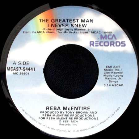 Reba Mcentire - The Greatest Man I Never Knew / If I Had Only Known side A