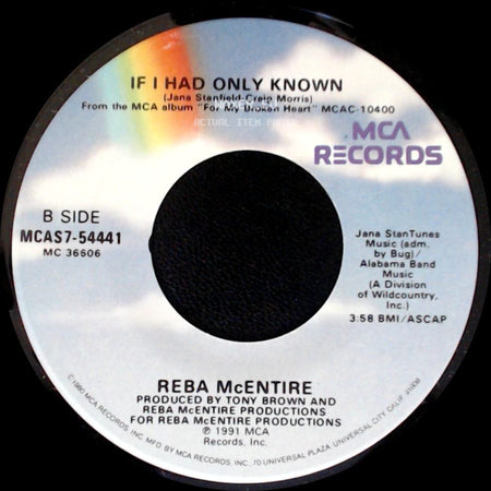 Reba Mcentire - The Greatest Man I Never Knew / If I Had Only Known side B