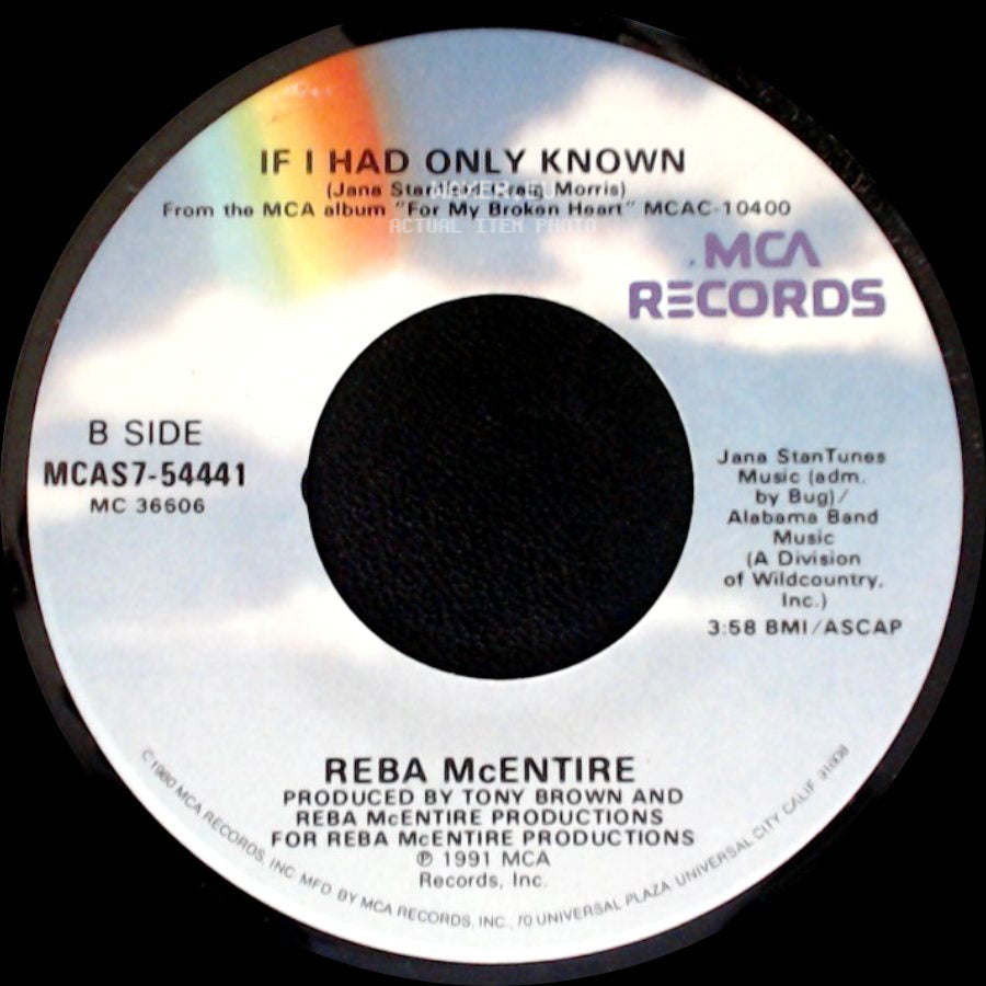 Reba Mcentire - The Greatest Man I Never Knew / If I Had Only Known side B