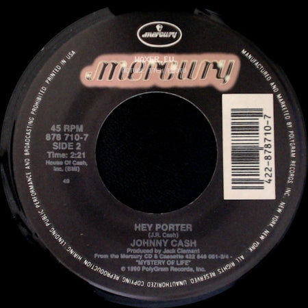 Johnny Cash - The Greatest Cowboy Of Them All / Hey Porter side B