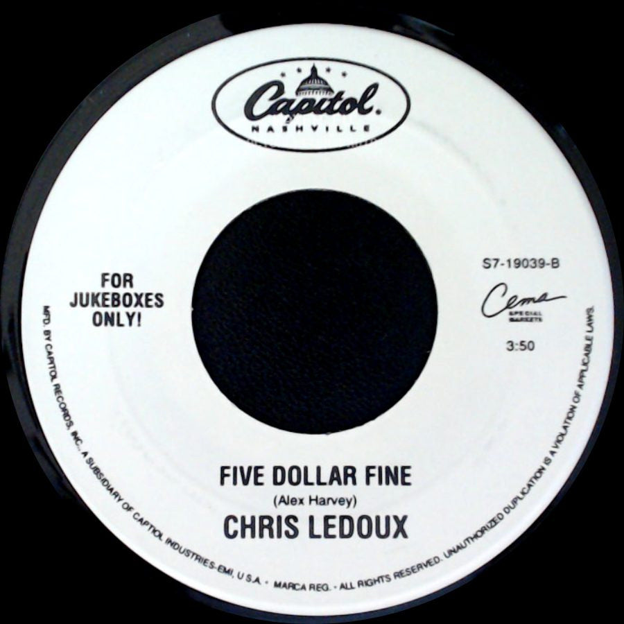 Chris Ledoux - Gravitational Pull / Five Dollar Fine side B