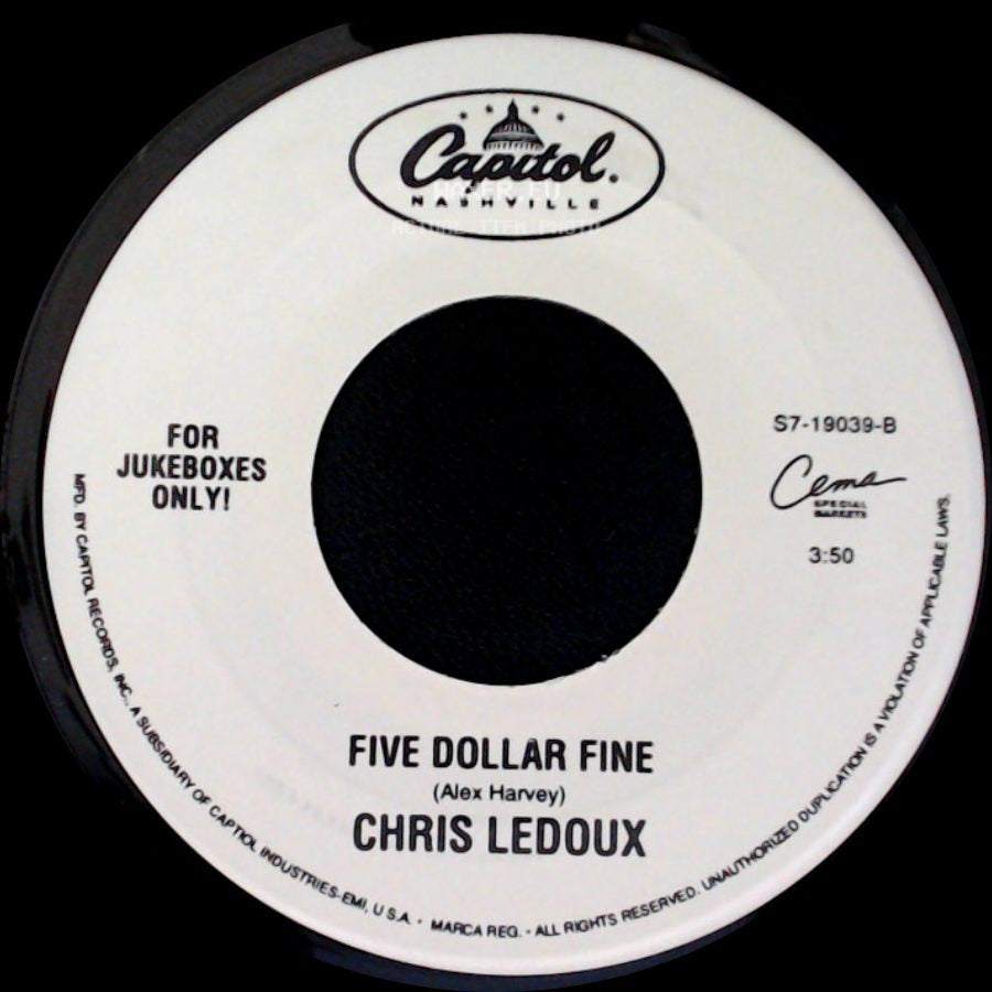 Chris Ledoux - Gravitational Pull / Five Dollar Fine side B