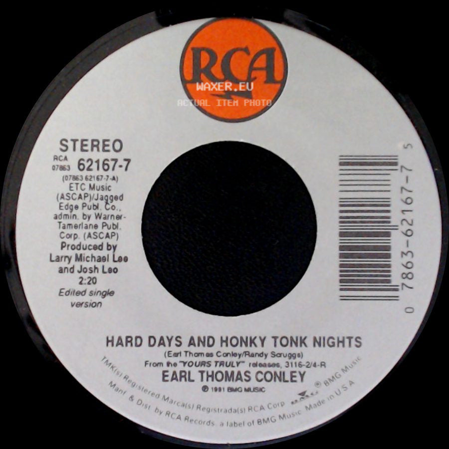 Earl Thomas Conley - Borrowed Money / Hard Days And Honky Tonk Nights side B