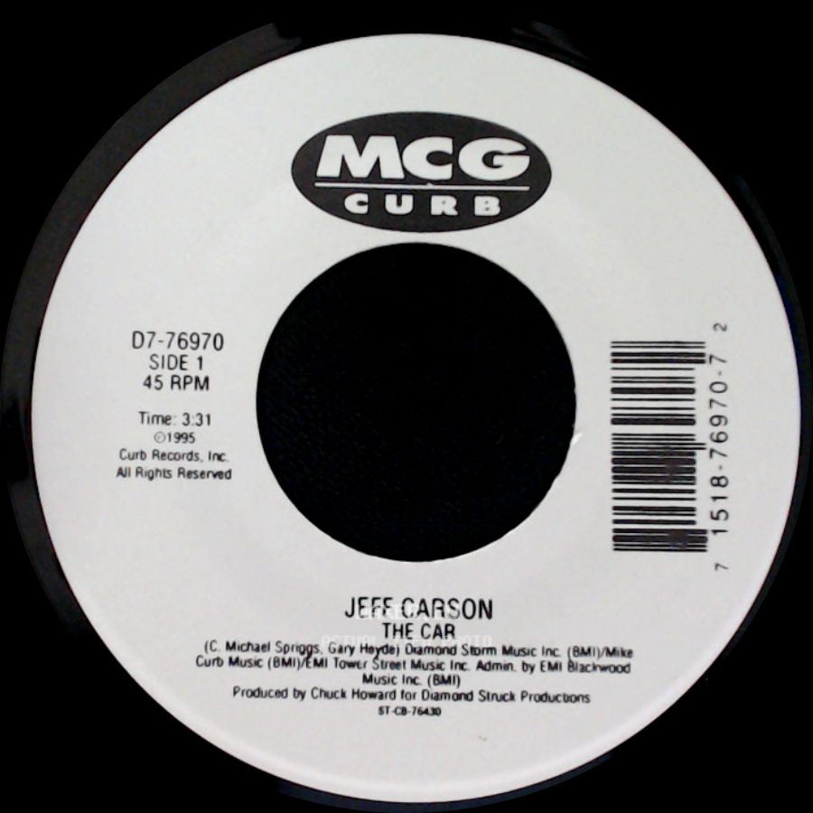 Jeff Carson - The Car / Holdin' On To Something side A