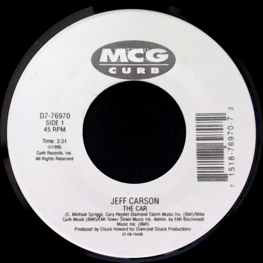 Jeff Carson - The Car / Holdin' On To Something side A
