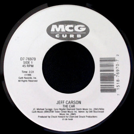 Jeff Carson - The Car / Holdin' On To Something side A