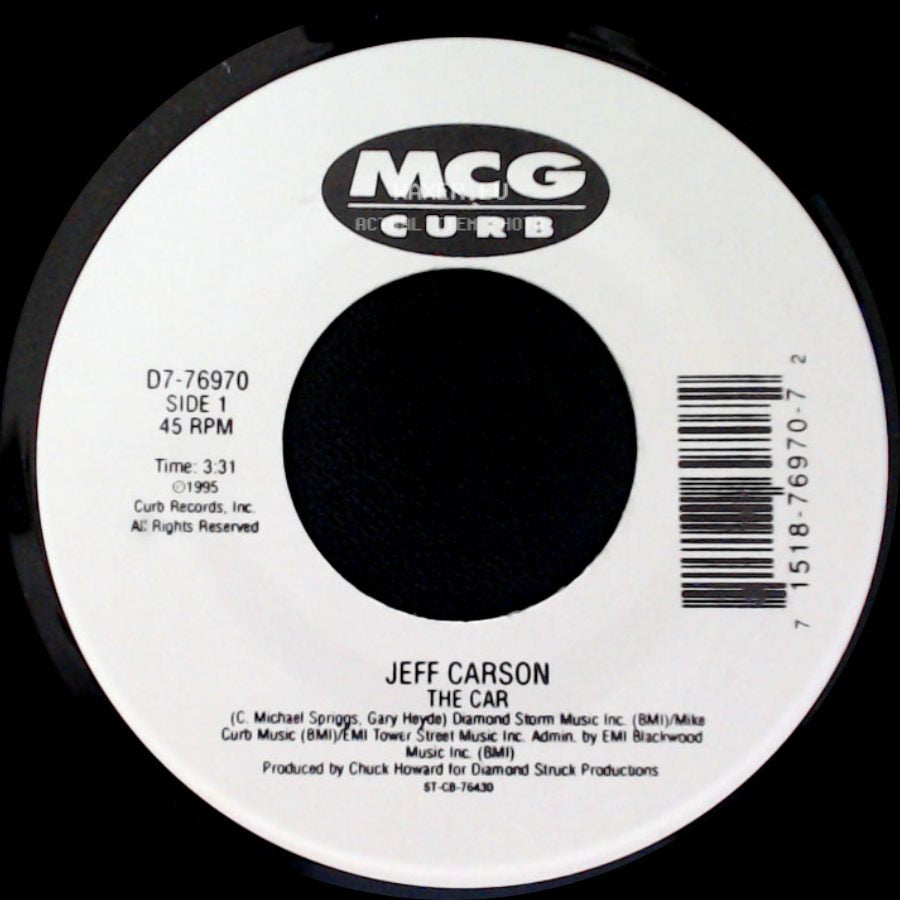 Jeff Carson - The Car / Holdin' On To Something side A